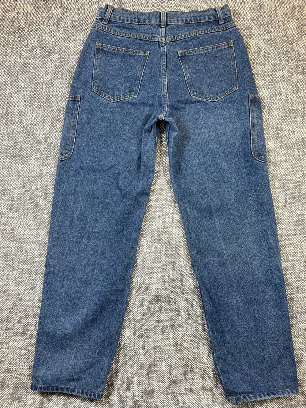 CHANEL High Rise 90s Denim Jeans with Gold CC Buttons rhinestones tapered gems